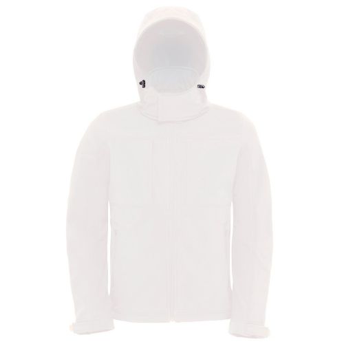 B & C Collection B&C Hooded Softshell /Men White